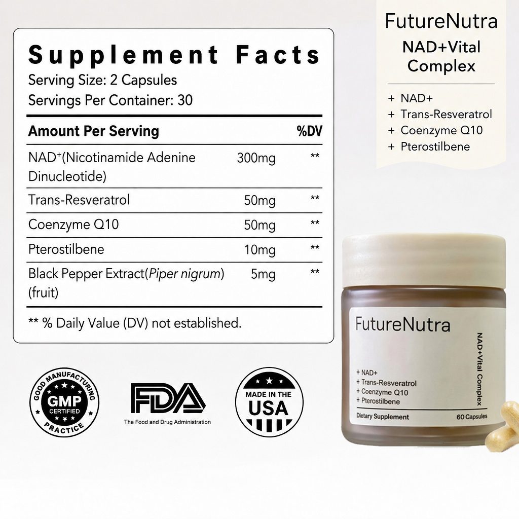 Supplement Facts — NAD+ Vital Complex